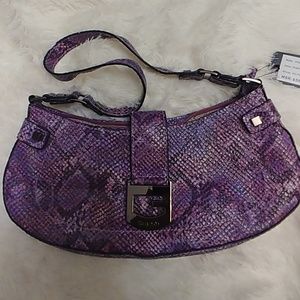 Guess purple Hilton handbag